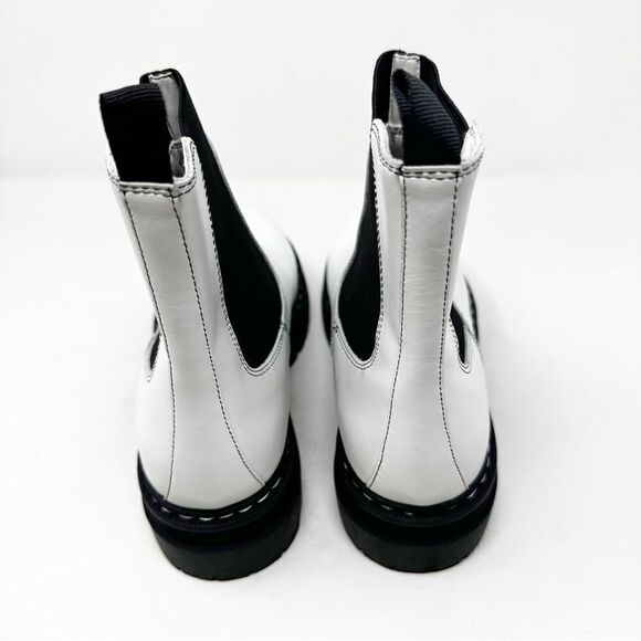 Marc Fisher White Chelsea Lug Sole Boots Patrick Booties Size 9.5 - Picture 6 of 8